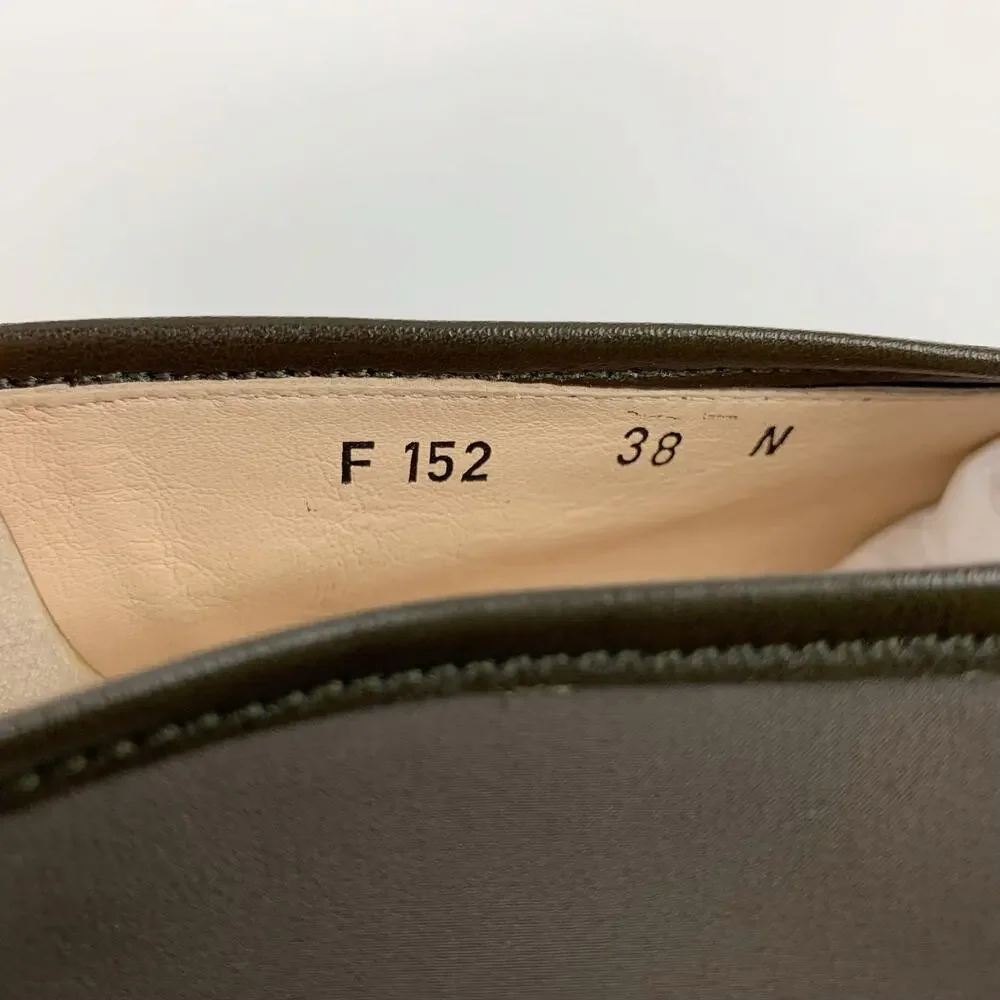 Taryn Rose Loafers Slip On Low Wedge Green Comfort Shoes Womens 38 US 7.5 Narrow
